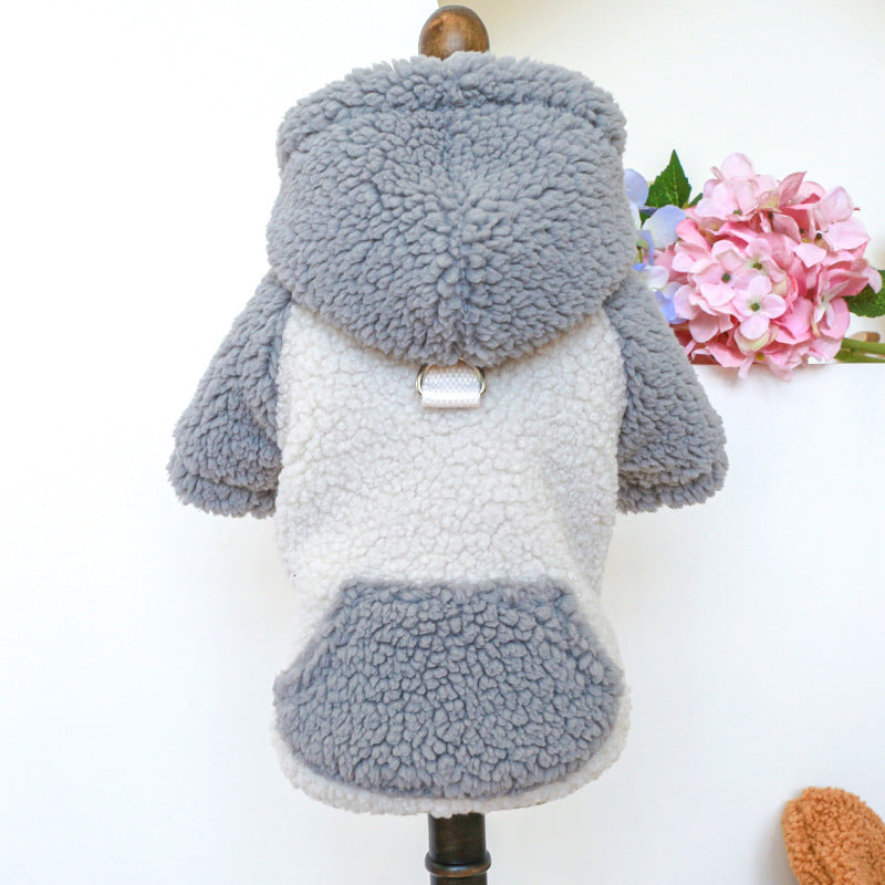 HKM-7274813 Lamb Fleece Traction Sweater for Pets in Various Sizes