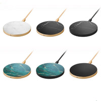HKM-727507 Aluminum Wireless Charger with Qi Standard and LED Indicators, 5W/7.5W/10W Charging Power