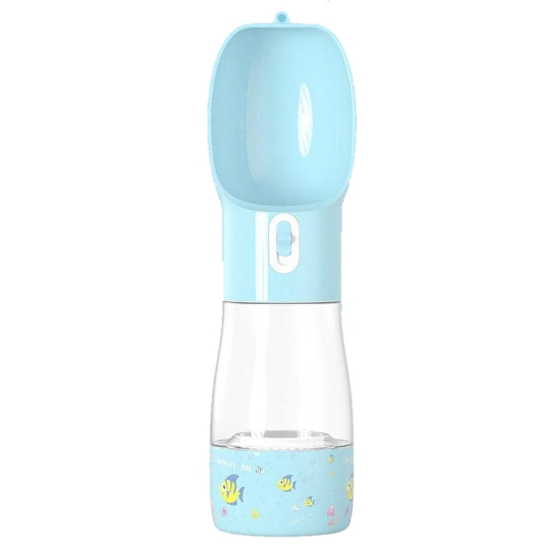 HKM-7275581 Portable Dog Food and Water Cup for Pets - 258ML Water, 200ML Food Capacity