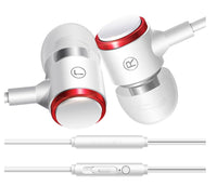 HKM-727635 Wired In-Ear Metal Headset for Mobile Devices with EVA Storage Case