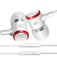 HKM-727635 Wired In-Ear Metal Headset for Mobile Devices with EVA Storage Case