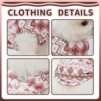HKM-7276989 Bohemian Summer Pet Vest for Small and Medium Dogs and Cats, Cute T-Shirt for Puppies and Chihuahuas