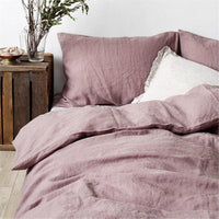 HKM-727763 Linen Four-Piece Bed Sheet Set for 1.5m, 1.8m, and 2.0m Beds