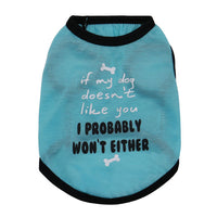 HKM-7277885 Lightweight Breathable Vest for Small Dogs - Available in Yellow, Royal Blue, Sky Blue, Sizes XS to L