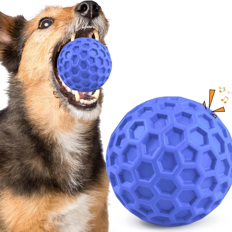 HKM-7278141 Durable Squeaky Balls for Large Dogs - Indestructible Interactive Toy for Aggressive Chewers