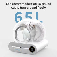 HKM-727891 Smart Self-Cleaning Cat Litter Box with Wi-Fi Connectivity and Eco-Friendly Design