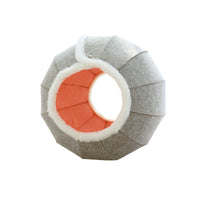 HKM-7279549 Washable Semi-Closed Felt Pet Nest Bed for Cats and Dogs in Pumpkin Style