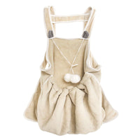 HKM-7279677 Pet-Friendly Coral Fleece Apron for Small Dogs and Cats, Non-Stick and Anti-Grab Design