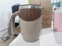 HKM-728019 Self-Stirring Electric Coffee Mug with Lid, Portable Automatic Mixing Coffee Cup