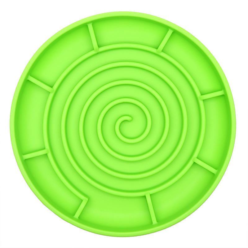 HKM-7280317 Anti-Tumble Dog Slow Food Bowl in Multiple Colors - Silicone Design, 205x205x30mm