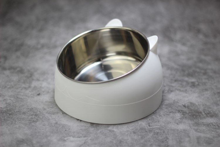 HKM-7281469 Elevated Cat Food Bowl with 304 Stainless Steel for Improved Posture and Cervical Support