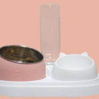 HKM-7281469 Elevated Cat Food Bowl with 304 Stainless Steel for Improved Posture and Cervical Support
