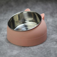 HKM-7281469 Elevated Cat Food Bowl with 304 Stainless Steel for Improved Posture and Cervical Support