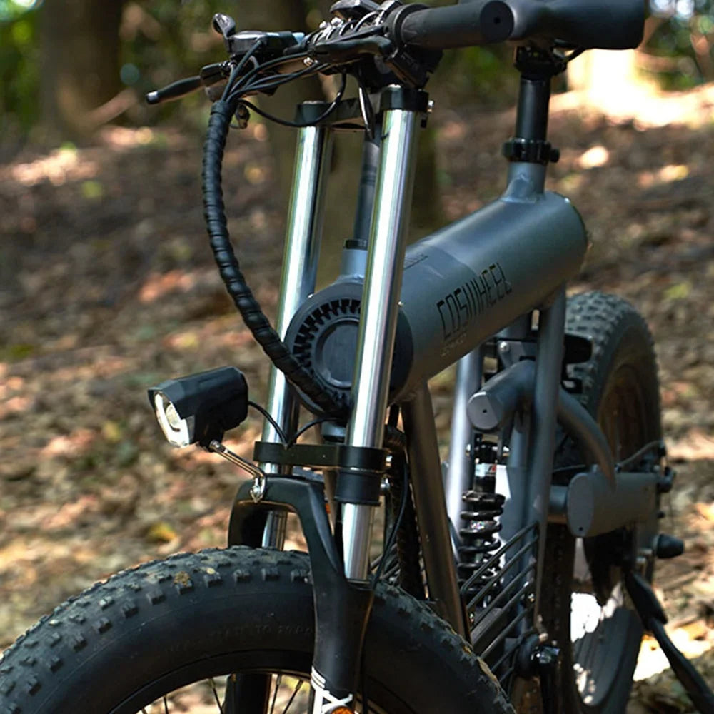 HKM-728147 Electric Fat Tire Bike with 500W/1000W/1500W Motor, 45km/h Speed, 7-Speed Gears, Aluminum Frame, and Integrated Battery