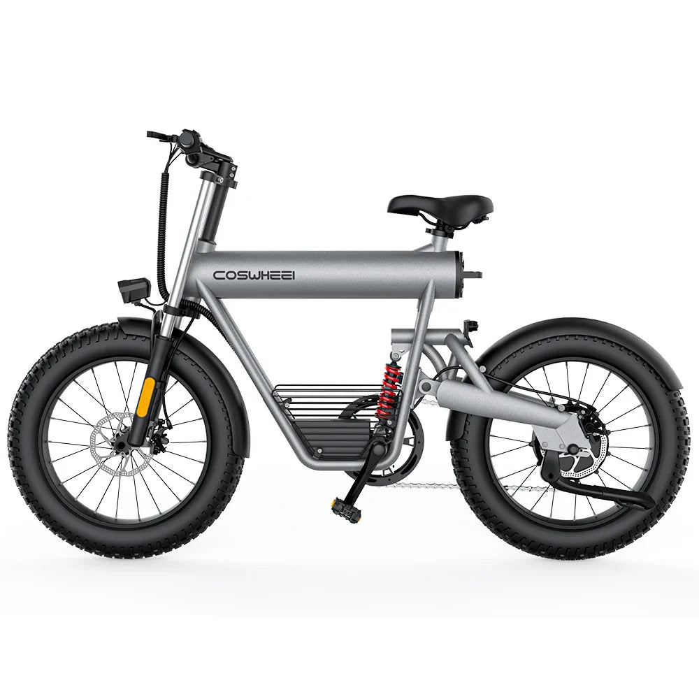 HKM-728147 Electric Fat Tire Bike with 500W/1000W/1500W Motor, 45km/h Speed, 7-Speed Gears, Aluminum Frame, and Integrated Battery
