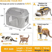 HKM-7281725 Breathable Portable Dog and Cat Backpack Carrier Bag with Stiff Base and Frame