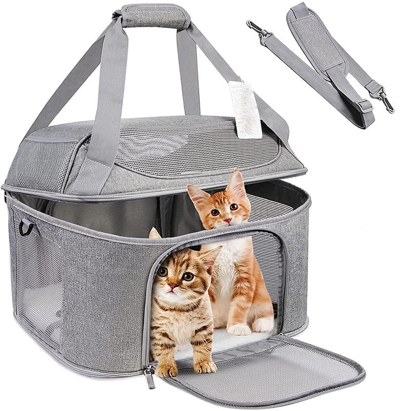 HKM-7281725 Breathable Portable Dog and Cat Backpack Carrier Bag with Stiff Base and Frame