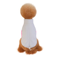 HKM-7281853 Fleece Dog Clothes with Elastic Button and Adjustable Pig Nose Design, Comfort Fit in Brown, Gray, and Pink