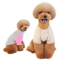 HKM-7281853 Fleece Dog Clothes with Elastic Button and Adjustable Pig Nose Design, Comfort Fit in Brown, Gray, and Pink