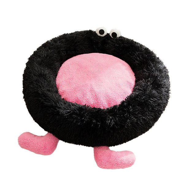 HKM-7282749 Cozy Thickened Plush Sleeping Mat for Pets - Ideal Dog and Cat Bed Nest