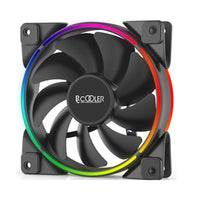HKM-728275 RGB Chassis Fan Kit with Hydraulic Bearings - 120mm, Max 31.4 dBA Noise Level, Air Volume 54.51 CFM, Speed 1000-1800 RPM