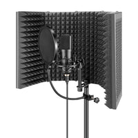 HKM-728339 Noise Reduction Recording Microphone Screen with External Metal Shell and Internal Sponge Absorption