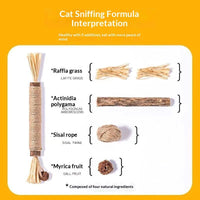 HKM-7283901 Catnip Teething Sticks for Cats - Set of 3 Sisal Pet Toys in Various Sizes
