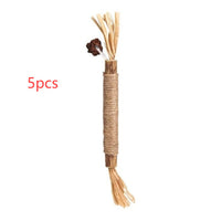 HKM-7283901 Catnip Teething Sticks for Cats - Set of 3 Sisal Pet Toys in Various Sizes