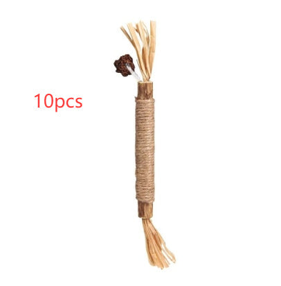 HKM-7283901 Catnip Teething Sticks for Cats - Set of 3 Sisal Pet Toys in Various Sizes