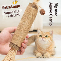 HKM-7283901 Catnip Teething Sticks for Cats - Set of 3 Sisal Pet Toys in Various Sizes