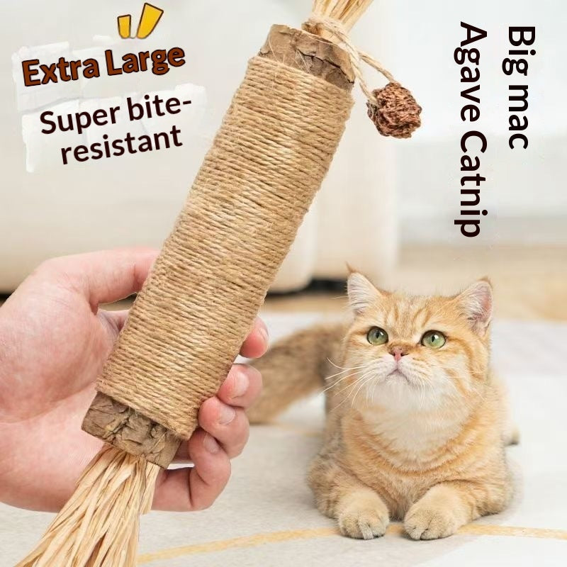 HKM-7283901 Catnip Teething Sticks for Cats - Set of 3 Sisal Pet Toys in Various Sizes