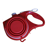 HKM-7285053 Portable Multifunctional Pet Leash with Water Bottle Holder, Durable ABS and PP Material, Ideal for Dogs