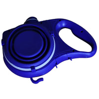 HKM-7285053 Portable Multifunctional Pet Leash with Water Bottle Holder, Durable ABS and PP Material, Ideal for Dogs