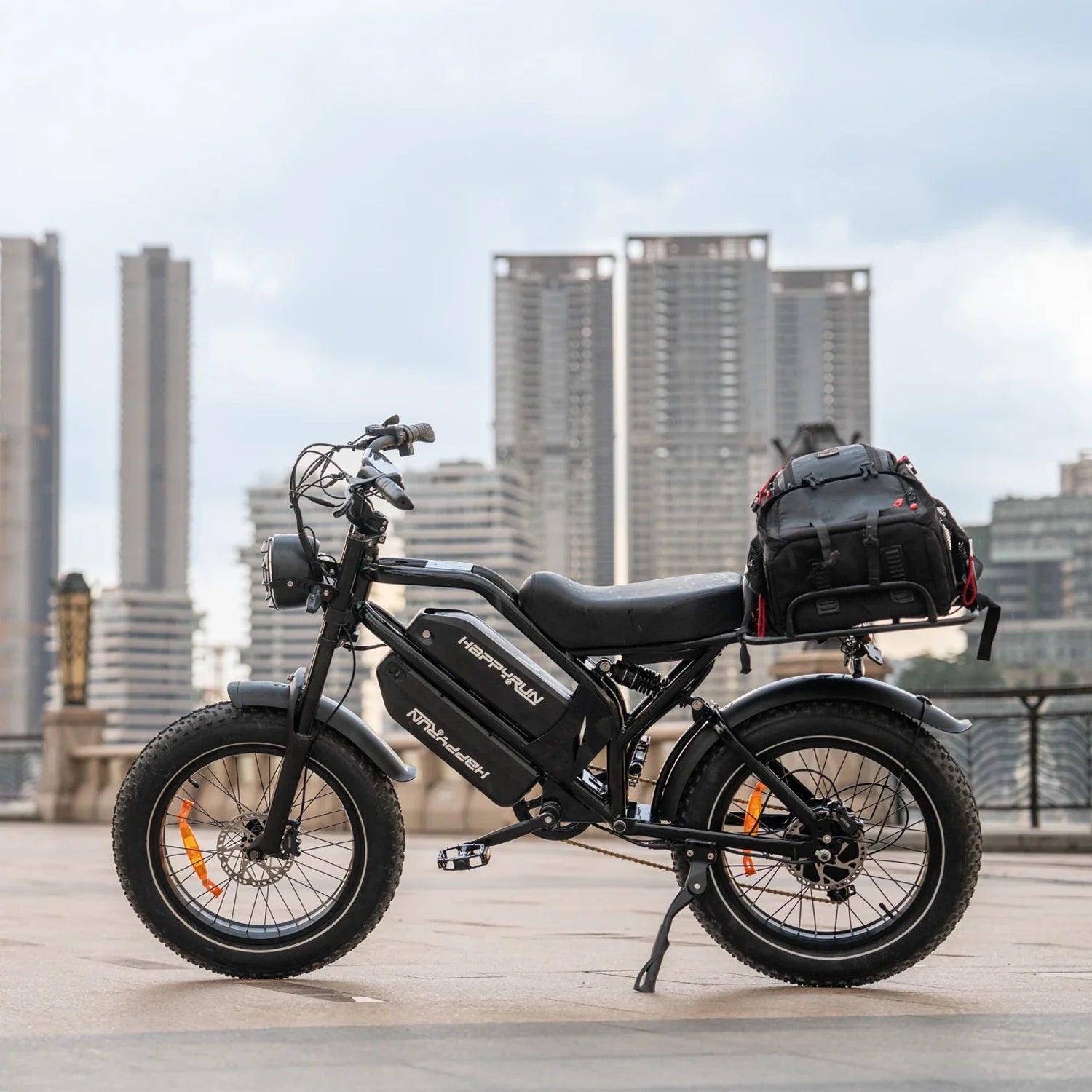 HKM-728531 Dual Battery 2000W Fast Electric Cargo Bike - Max Speed 60 km/h, 48V Streetbike