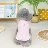 HKM-7285821 Stylish Dog Vest with Stand Collar in Cotton Fabric - Sizes S to XXL, Available in Pink, Green, Khaki