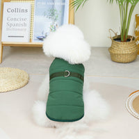 HKM-7285821 Stylish Dog Vest with Stand Collar in Cotton Fabric - Sizes S to XXL, Available in Pink, Green, Khaki