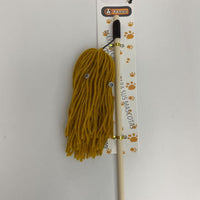 HKM-7286077 Wooden Cat Teaser Wand with Natural Wool Ball