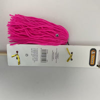 HKM-7286077 Wooden Cat Teaser Wand with Natural Wool Ball