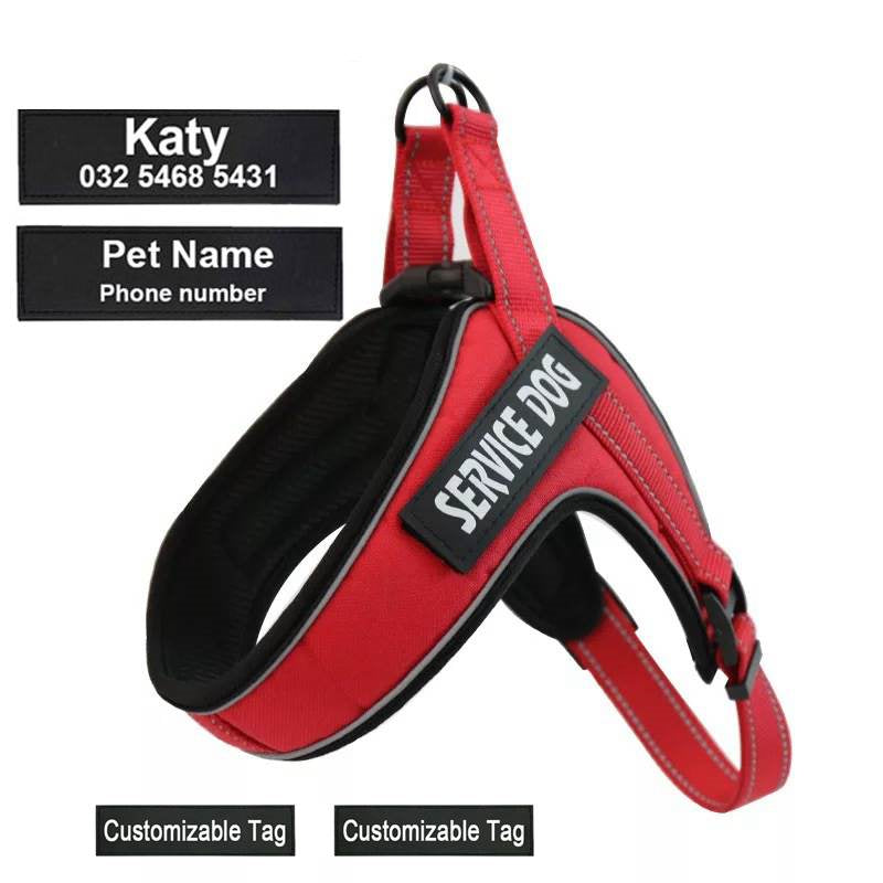 HKM-7287101 Breathable Reflective Dog Harness Vest with Adjustable Metal Buckle and Personalized Fit