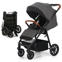 HKM-728787 Lightweight Aluminium Stroller for Newborns - Compact and Foldable Baby Pushchair
