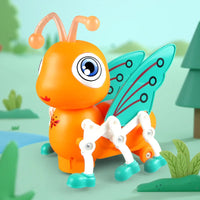 HKM-728851 Electric Walking Bee Toy with Flapping Wings, Light, and Music for Children Ages 2-4