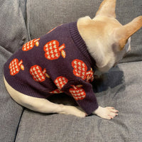 HKM-7289021 Violet Wool Sweater for Dogs - Cozy Autumn and Winter Wear, Sizes S to XXL