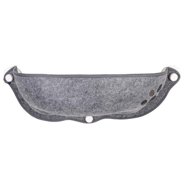 HKM-728915 Semi-Circular Felt Cat Nest for Window Sill with Cozy Cat Pad