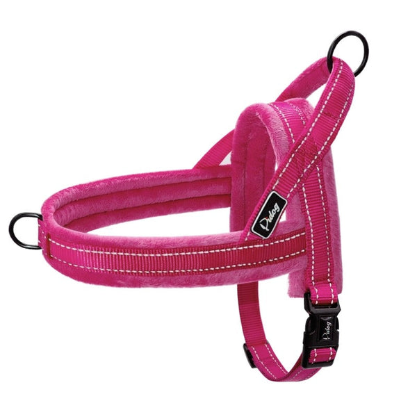HKM-7290301 Padded No-Pull Dog Harness and Leash for Large Dogs - Available in Black, Blue, and Pink