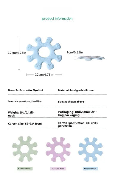 HKM-7290685 Interactive Flywheel Dog Frisbee Toy for Engaging Playtime and Stronger Bonds