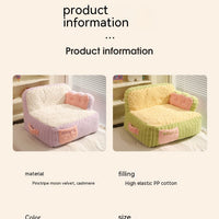 HKM-7291069 Cozy Removable & Washable Pet Nest for Cats – Sweet Potato Cream & Peach Avocado Options