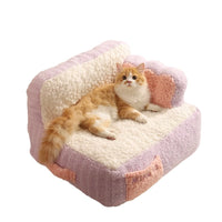 HKM-7291069 Cozy Removable & Washable Pet Nest for Cats – Sweet Potato Cream & Peach Avocado Options