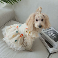HKM-7291581 Light Yellow Baby Cotton Yarn Dress with Love Heart Design and Flying Sleeves, Casual Style, Sizes XS-XXL