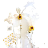 HKM-7291837 Feather Fairy Tassel Play Set for Cats - Colorful Designs with Sound, 30-40cm Length