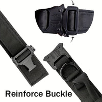 HKM-7292477 Durable Military Tactical Dog Collar with Control Handle for Medium and Large Breeds